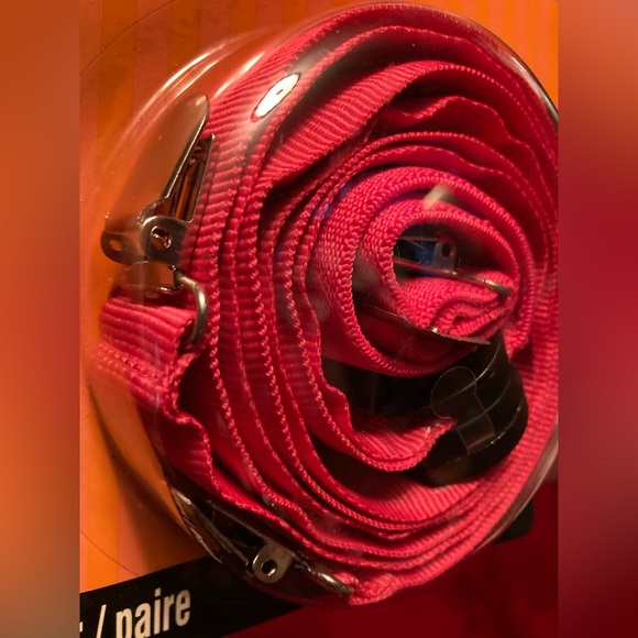 FREE W/ PURCHASE Light Up Suspenders in Pink Intact Battery Tab - Picture 2 of 4